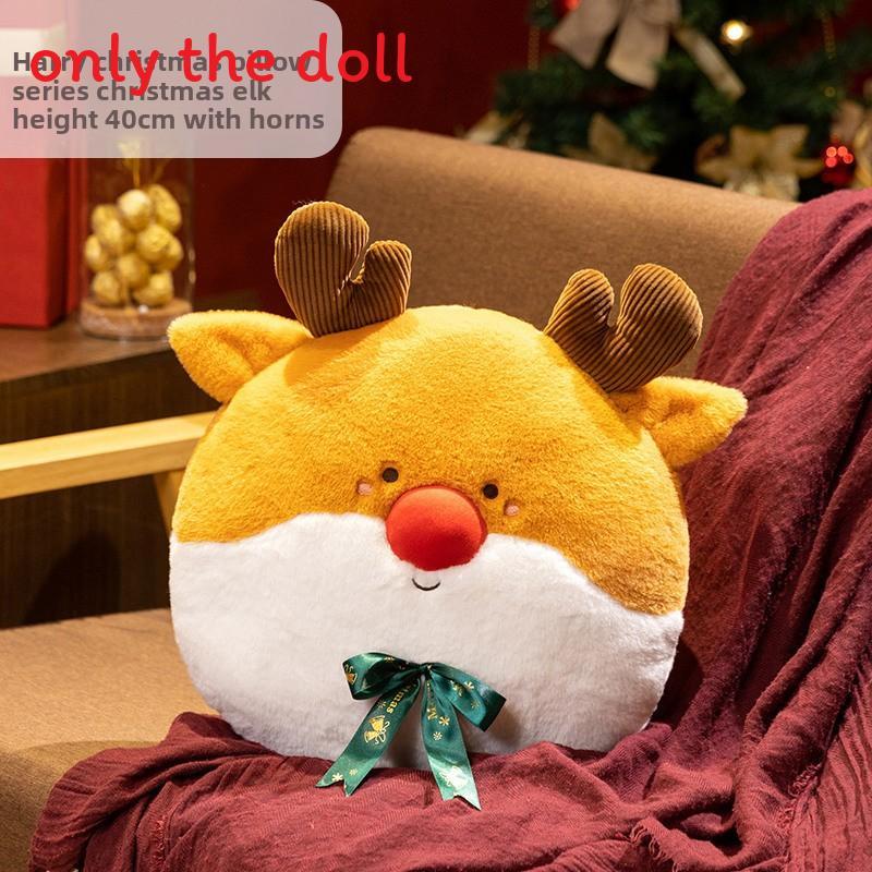 Christmas Plush Santa Snowman Reindeer Tree Decor For Kids Holiday Gift