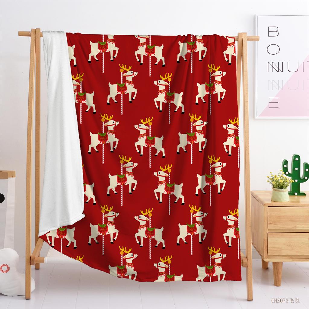 Christmas themed blanket print wish flannel blanket blanket