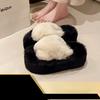 Fashion 2025 Autumn/Winter Candy Color Plush Slippers, Women's Plush Thick Sole Plus Size Cotton Slippers