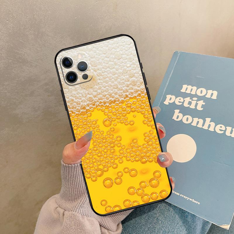 

Beer Bubble Case For iPhone 17 Air 13 16 15 11 12 14 Pro Max 13 mini XR 15 16 Plus 16e Back Cover Shell iPhone 16e