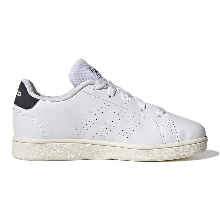 Adidas Neo Advantage Casual Trendy Versatile Durable Low-Top Skate Shoes Kids Sneakers White Black GW6487