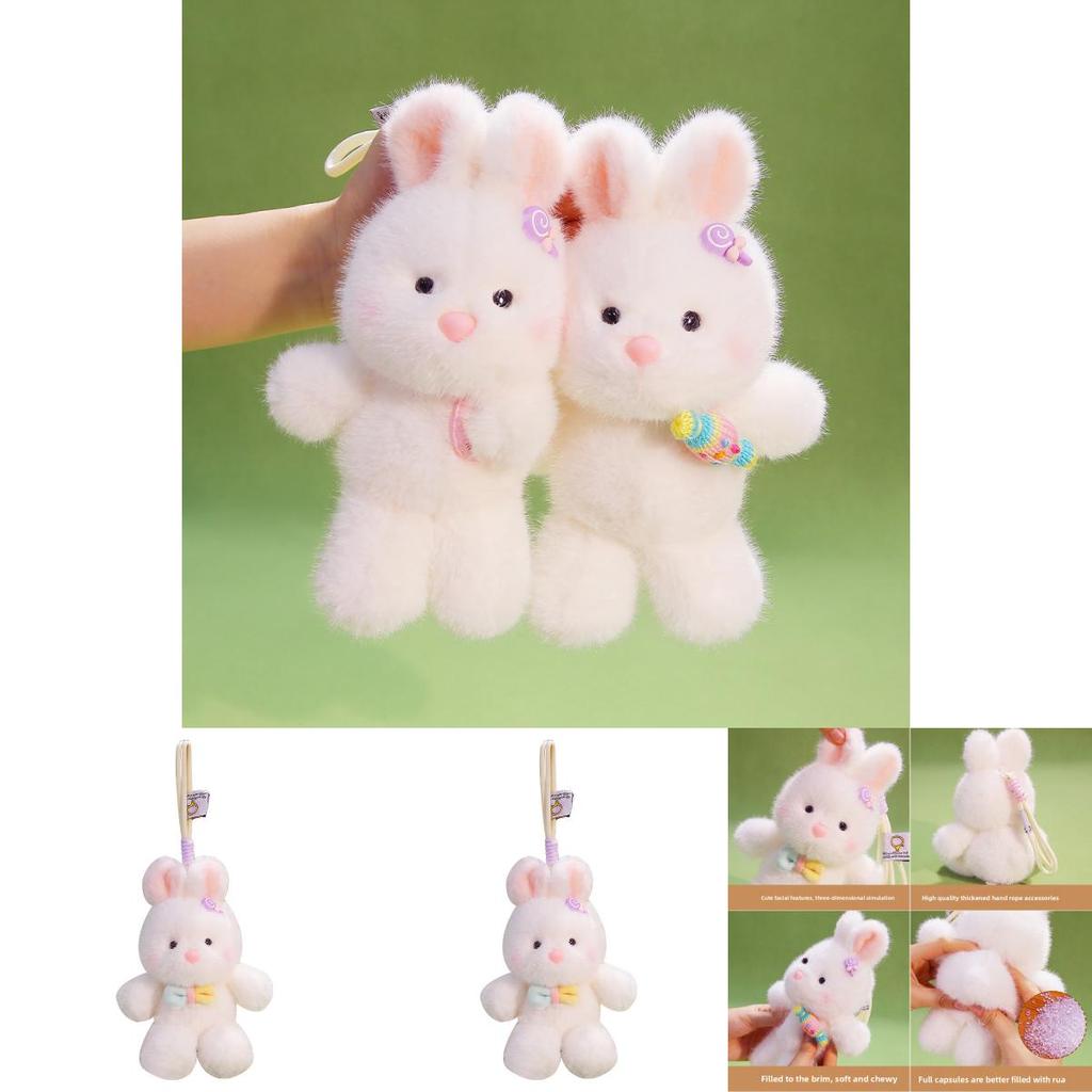 Plush Candy Bunny Keychain With Pp Cotton Filling Perfect For Kids And Teens