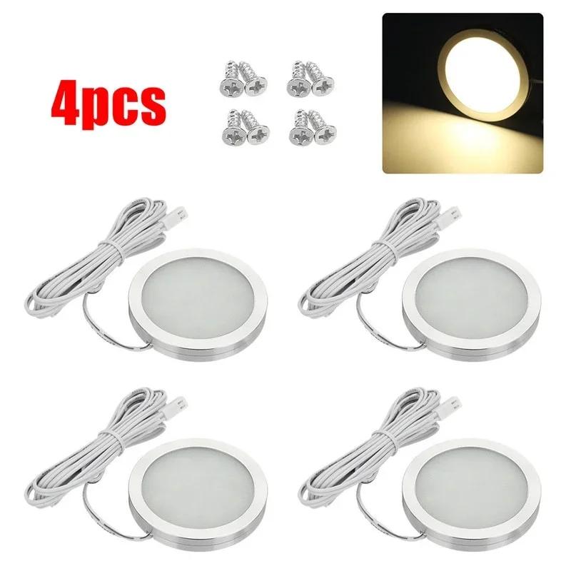 4PCS Interior Lighting Boat Camping Trailer Lights LED Spot Light Van Camper Caravan Motorhome 12V Silver