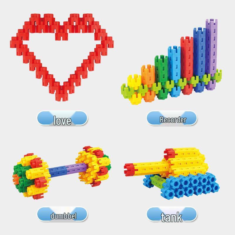 Hexagonal Building Blocks: Large Interlocking Plastic Toys for Ages 3-6