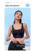Shockproof Quick-Dry Front Zip Sports Bra - Wire-Free with Cross-Back Design