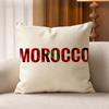 Morocco FFlag Cotton Linen Square Pillow Covers Home Decor Gifts