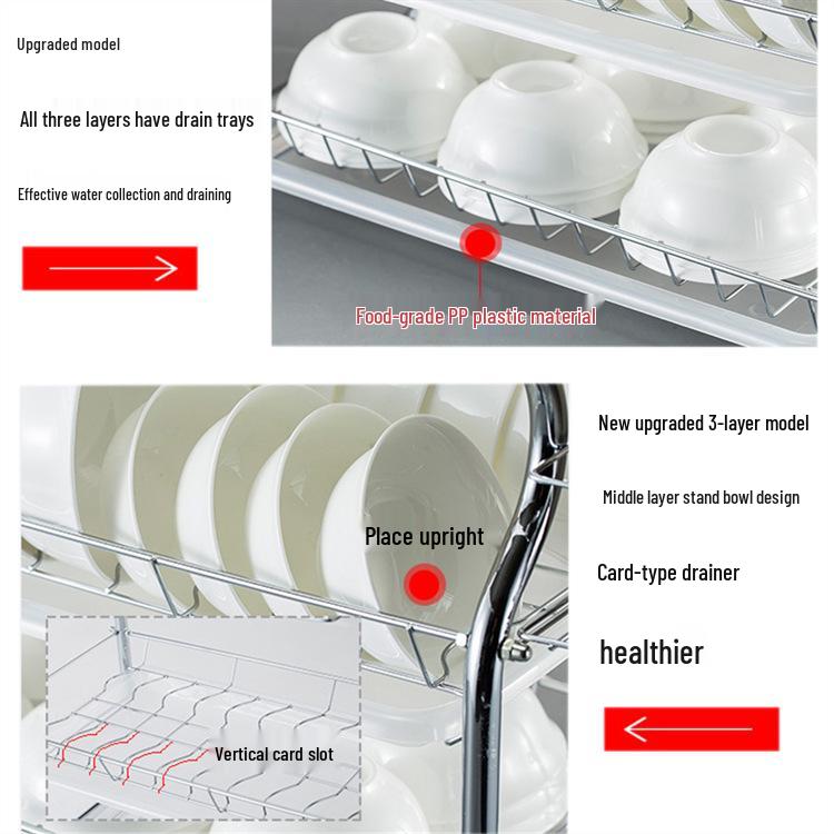 Drop Shipping Kitchen Dish and Bowl Rack Organizer