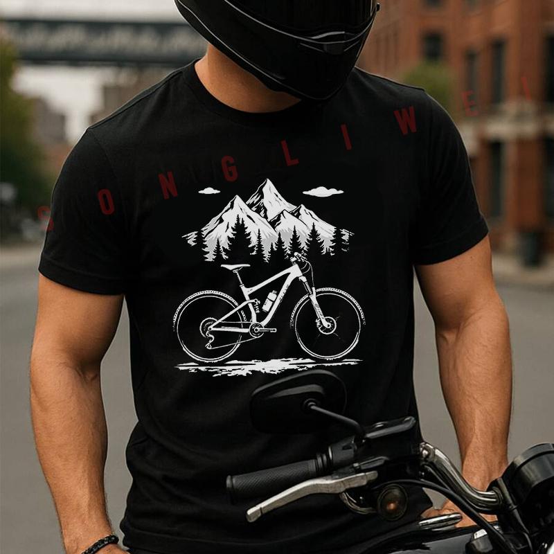 Motorcycle Sports Bike Design Moto Tshirt Men's And Women's T-shirt Cotton Casual Short-sleeved