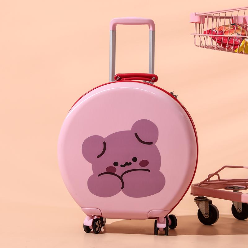 18''bære koffert på hjul Avrundet vogn Bagasjesett Jenteveske Cartoon Kid Reisebagasje Tilpasset Kina fabrikkbagasje