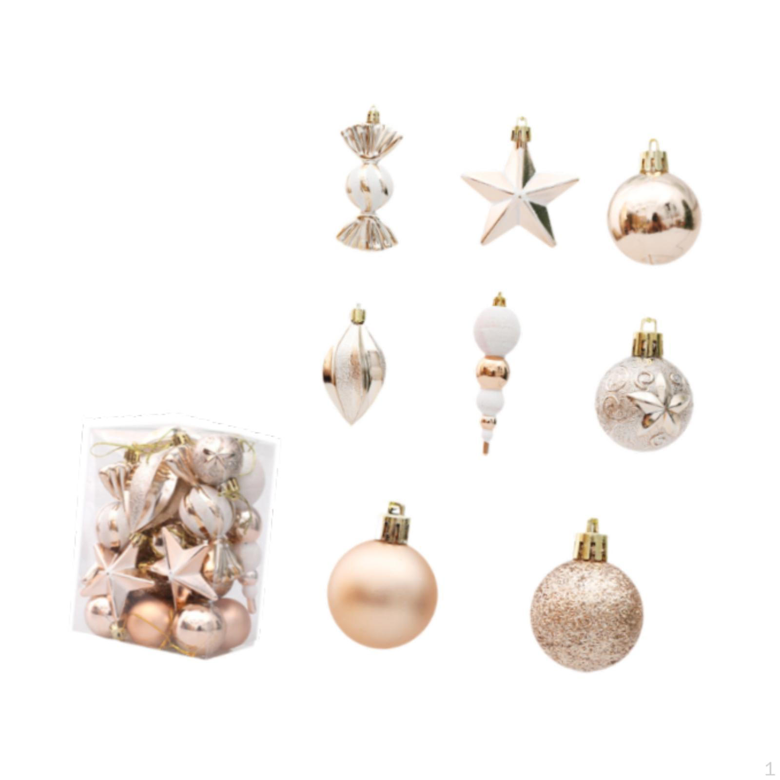

20 Pieces Christmas Tree Decorations Decorative Hanging Baubles Balls Ornaments Set for