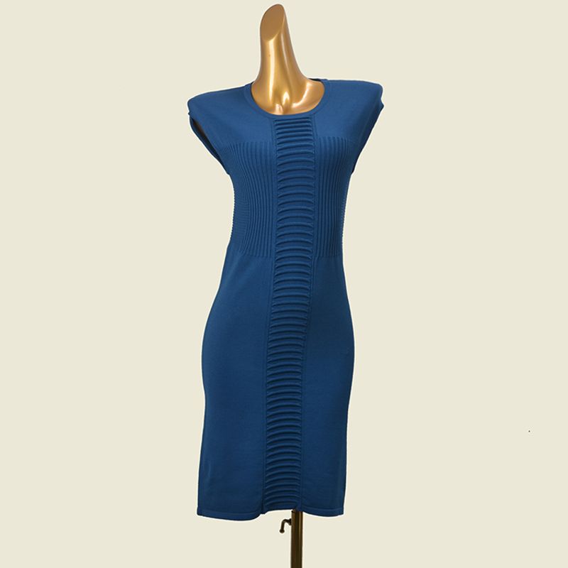 French Style Design Ruched Silm Dress Fashion Wind Foreign Trade Original Order Knitted Hip Skirt Autumn Underskirt