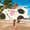 1pc Cartoon Cow Beach Towel Quick-drying Towel Super Absorbent Suitable for Beach Vacation Pool Swimming Summer Gift for Friends