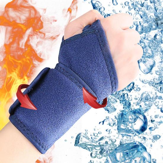 Wrist Ice Pack Wrap Reusable Gel Compression Support Flexible Hot And Cold Therapy Wrist Brace for Injuries