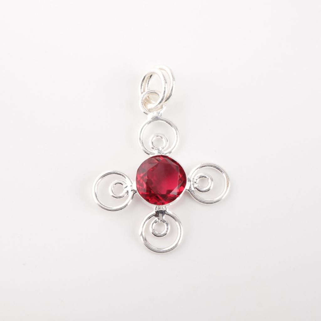 Pink Rubellite Gemstone 925 Sterling Silver Jewelry Handmade Statement Pendant PP-41-11