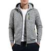 Autumn Men's Casual Sweatshirt Jacket Contrast Color Zipper Desigan Fashion Hooded Outwear Sports Fitness Baseball Jackets