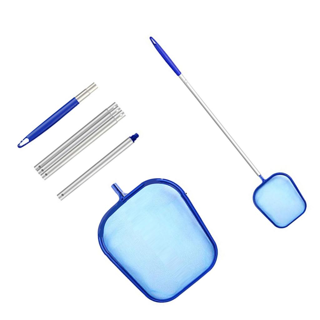Filet de nettoyage de piscine avec manche 5 sections