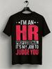 1pc Men'S Graphic T-Shirt HR Professional Humor Print Short Sleeve Crew Neck