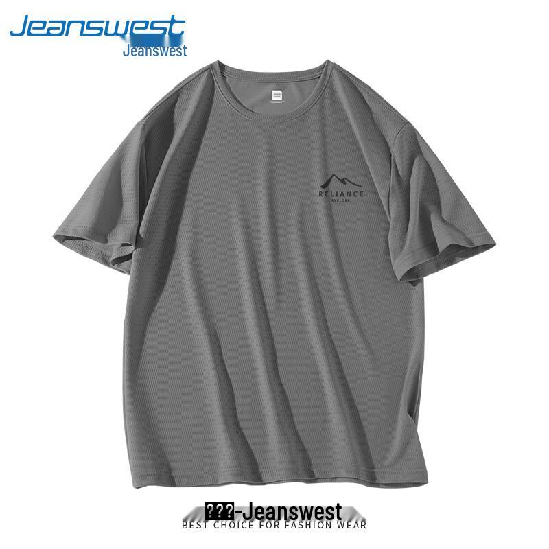 

Jeanswest Men s Summer Sporty Mesh Short Sleeve T-Shirt 5XL