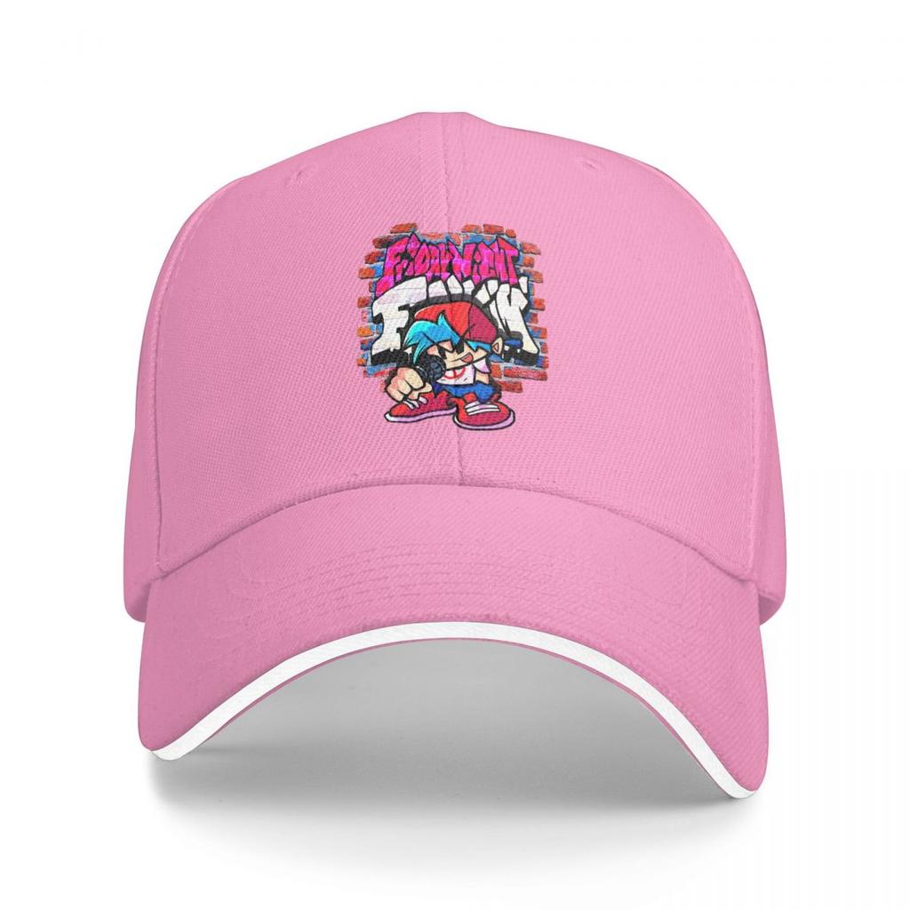 Unisex Baseball Hats BoyFriend FNF Brick Wall Outdoor Streetwear Summer Sports Baseball Caps Cap Casquette Polychromatic Hats