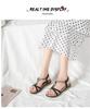 2024 Summer Bohemian Rhinestone Flat Sandals Women's Fashion