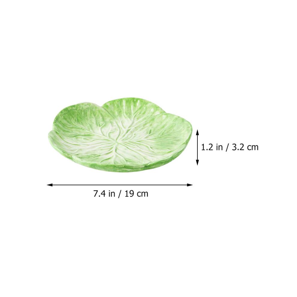 2 Pcs Ceramic Children Bowl Chinese Cabbage Tableware