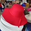 2023 Kapelusz Fedora Szerokie Rondo Filcowa Czapka Letnia Plażowa Damska Dziewczęca Pani Podróżna Miękki Kapelusz Przeciwsłoneczny na Plażę Składany Jeziorny Błękit Fioletowy
