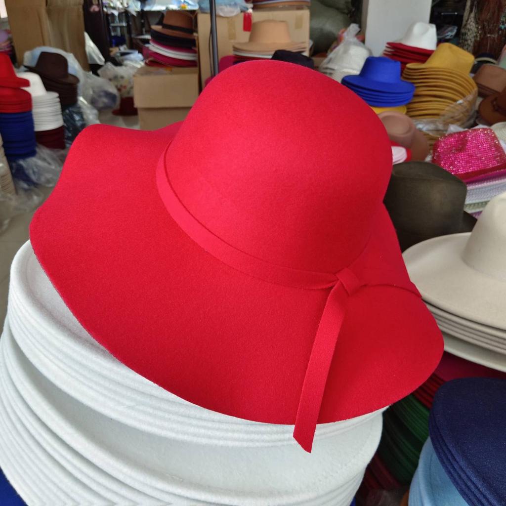 2023 Kapelusz Fedora Szerokie Rondo Filcowa Czapka Letnia Plażowa Damska Dziewczęca Pani Podróżna Miękki Kapelusz Przeciwsłoneczny na Plażę Składany Jeziorny Błękit Fioletowy