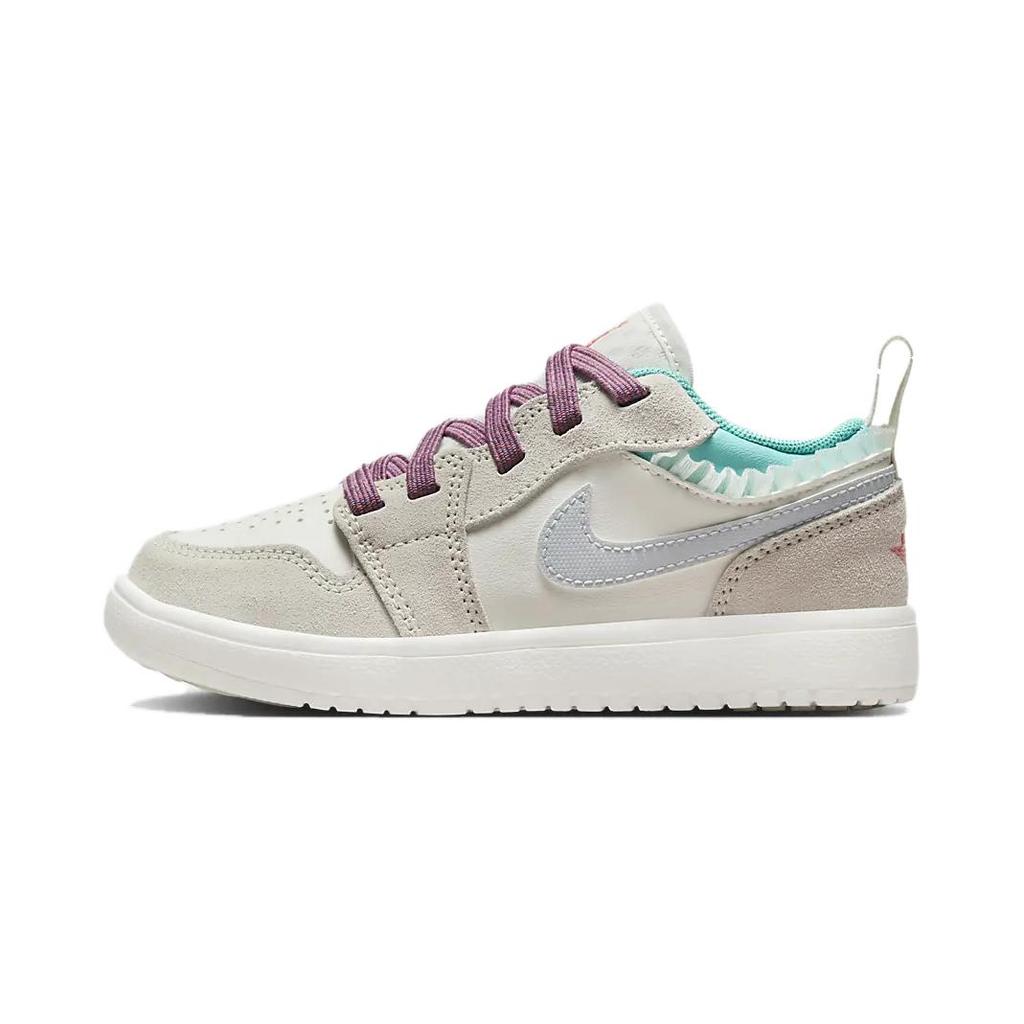 Air Jordan 1 Low Alt SE PS Sail Violet Dust Kids Sneakers Cream Legend-Light-Brown Neutral-Grey FQ8093-100