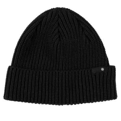 Element Low Docker Beanie, Mens Black Cap