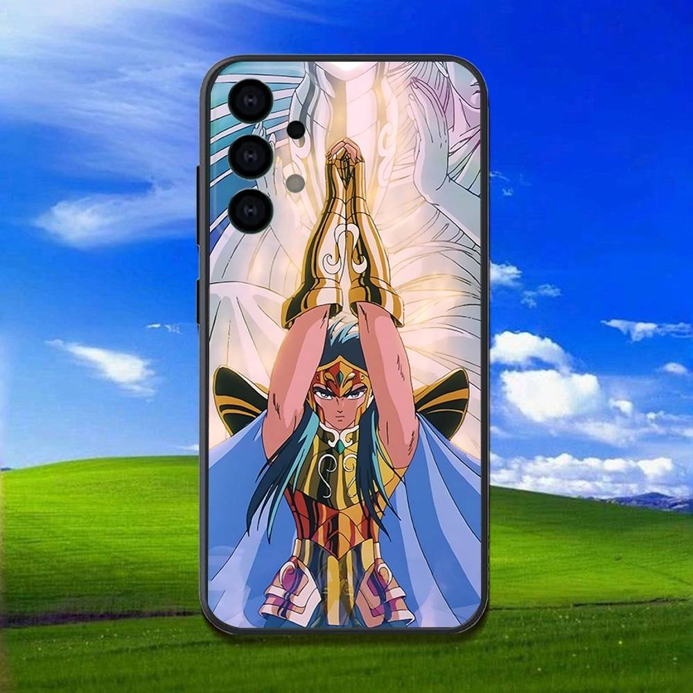 Phone Case For Samsung Galaxy A13,A21s,A22,A31,A32,A52,A53,A71,A80,S-Saint Seiya Knights Zodiac Soft Black Shell