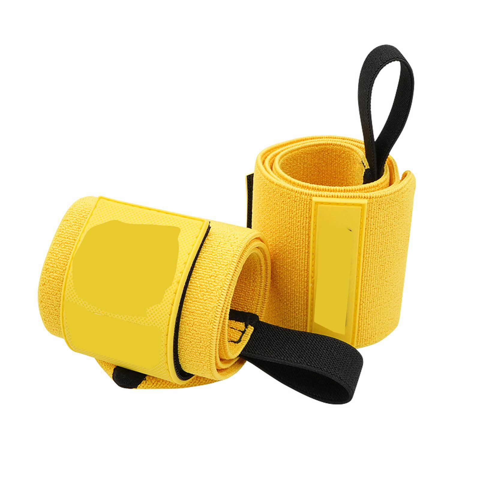 

Wrist Wraps for Weightlifting Men Power Training Gym Wrist Support Straps one size жовтий