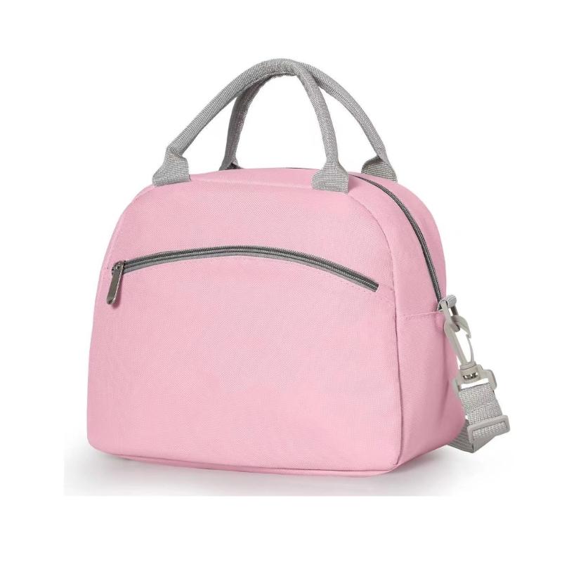 

Сумка-холодильник большой вместимости, моющиеся материалы, с удобной ручкой для переноски, для тренировок, пикников на открытом воздухе розовый