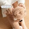 Niedliche Hunde Verdickte Winter Flauschige Socken Damen Warme Hauspantoffeln Einfarbige Socken Mädchen Weihnachtsgeschenk Weibliche Schlaf-Bodensocken