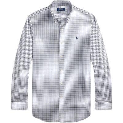 Polo Classic Fit Plaid Twill Cotton Long Sleeve Shirt Men Shirts 710954626-006