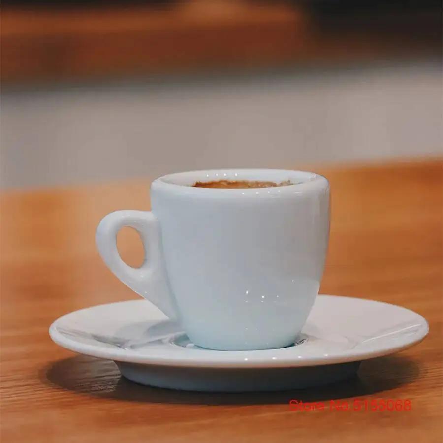 Nuova Point Professional Competition Level Esp Espresso SHOT Glass 9mm Thick Ceramics Cafe Espresso Mug Coffee Cup Saucer Sets