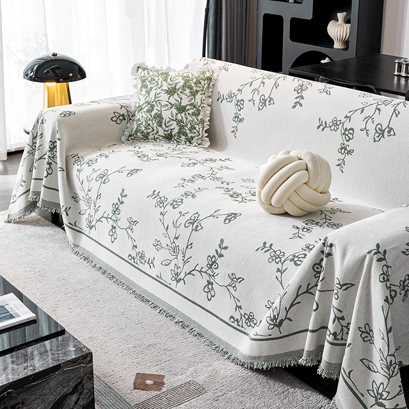 French Style Luxury Vintage Sofa Cover All Season Cat Scratch Proof Universal Slipcover Blanket