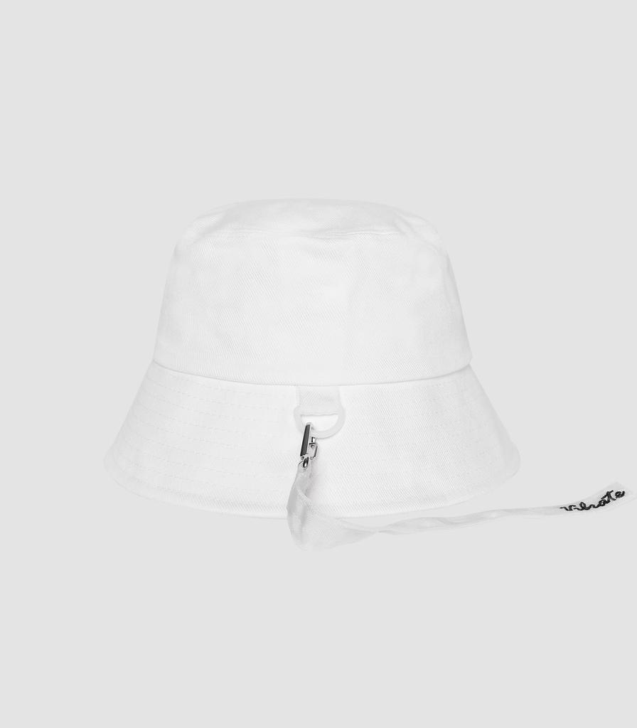 VIBRATE Webbing Tail Bucket Hat (White)