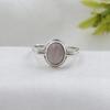 Rose Quartz Silver Ring, Pure 925 Sterling Silver Handmade Jewelry, Silver Jewelry, Unisex Ring Ar8945