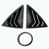 For Toyota Corolla 2007 2008 2009 2010-2013 ABS Plastic Rear Window Quarter Louver Cover Side Vent Trim Car Adhesive Accessories