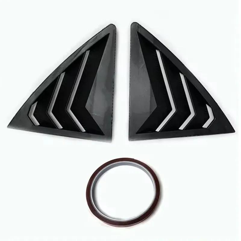 For Toyota Corolla 2007 2008 2009 2010-2013 ABS Plastic Rear Window Quarter Louver Cover Side Vent Trim Car Adhesive Accessories