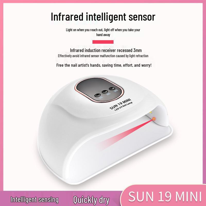 Lampa Suszarka do Paznokci UV LED 72W do Szybkiego Utwardzania Lakieru Żelowego, Bez Opalaania, do Domowego Użytku.