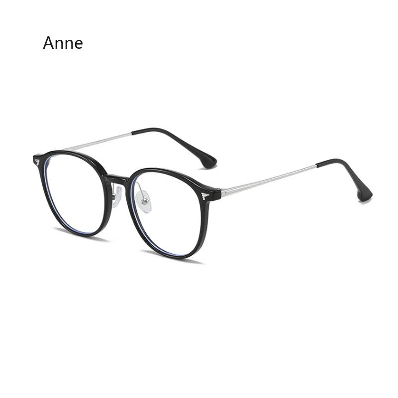 

Korea Round Tea Glasses Frame Women No Makeup Fashion Anti-blue Glasses Men Contrasting Cute Decorative Glasses Eyeglasses