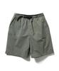Snow Peak Nylon Tussah 2-Way Shorts, size L, Light Olive, PA-25SU007, perfect for festivals, camping, and outdoor activities.