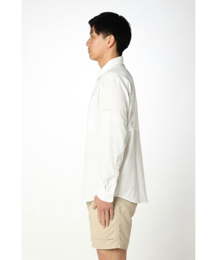 Silver Ridge Utility II Long Sleeve Shirt AE3465 White Size M [Columbia]