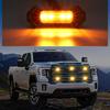 Biqing LED Grille Light Bumper Grille Auto Front Bumper Cover Lamp Amber LED Light Assembly for 2016 2017 2018 2019 2020 2021 Lamps, 4-Piece