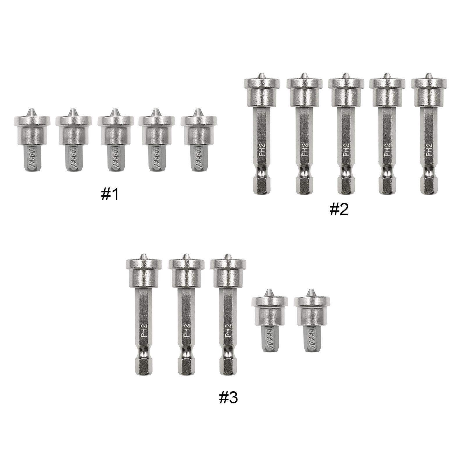 

5pcs Magnetic Positioning Screwdriver Bits Drywall Screw Setter Dimpler 50mm/25m