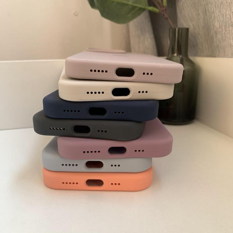 For iPhone 14 13 Pro Max Case Liquid Silicone Phone Case for iPhone 11 12 Pro Max X XR 7 8 14 Plus Camera Protection Case