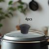 4 Pieces Pot Lid Knob Handle Kitchen Supplies Easy To Install with Screw, Universal for Soup Pots