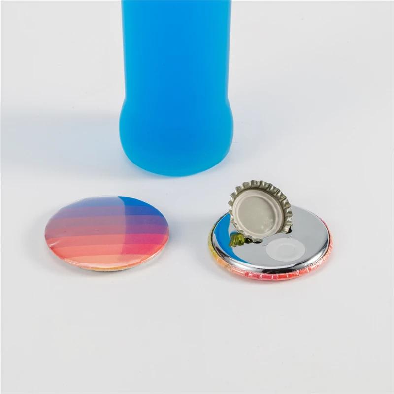 50PCS 58mm Magnetic Refrigerator Badge Materials Bottle Opener Button DIY Making Parts for Badge Button Maker Accessories