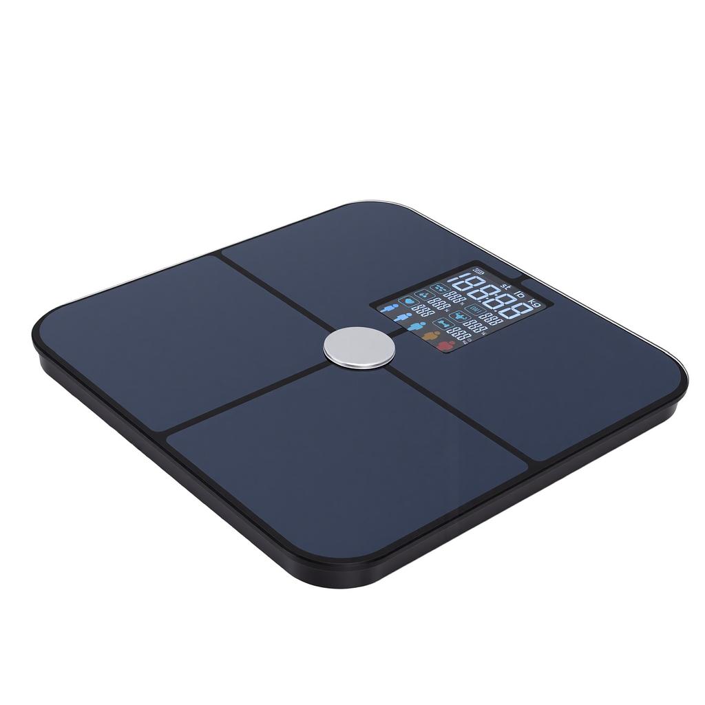 Smart Body Scale for Weight Fat Tempered Glass Body Composition Analyzer with Large Display Color Screen